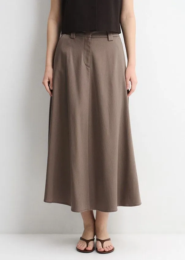 Юбка миди из лиоцелла
