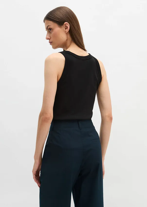 Топ в рубчик из органического хлопка