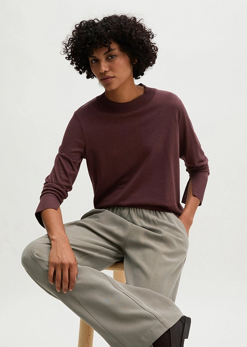 Лонгслив из смеси лиоцелла TENCEL™ и хлопка