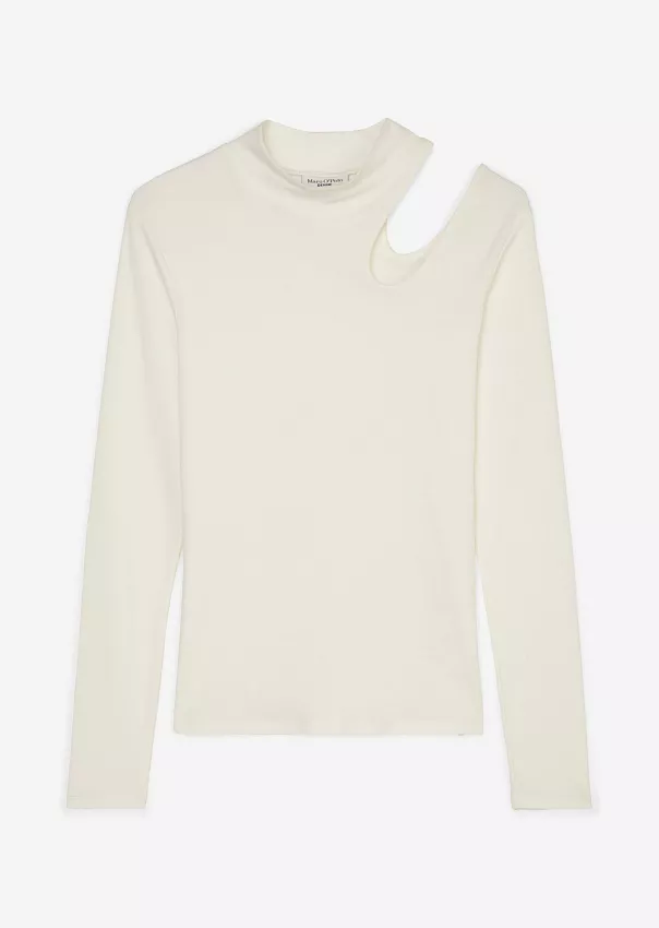 Водолазка с вырезом из эластичной смеси органического хлопка Marc o'Polo - фото 6