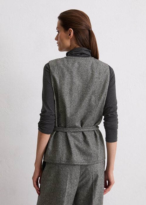 Жакет твидовый из смесовой шерсти