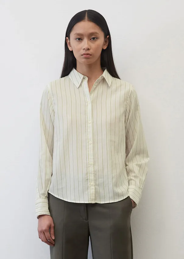 Полосатая рубашка из мягкого твила