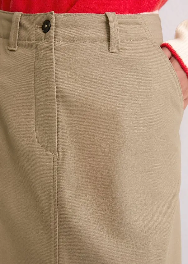 Юбка-миди из смесового хлопка Marc o'Polo - фото 4