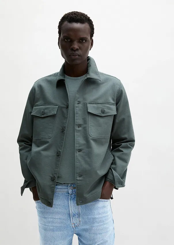 Рубашка из хлопкового сатина