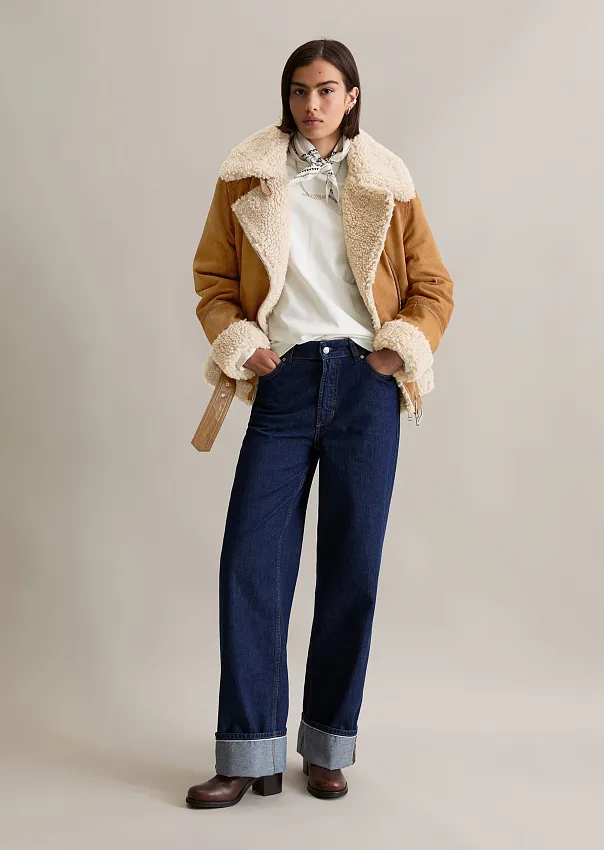 Куртка-авиатор из натуральной замши Marc o'Polo - фото 3