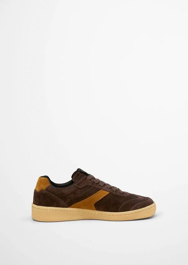 Кроссовки из мягкой замши