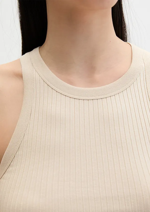 Топ в рубчик из модала