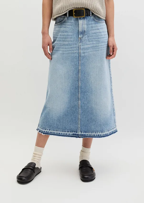 Юбка-макси из денима