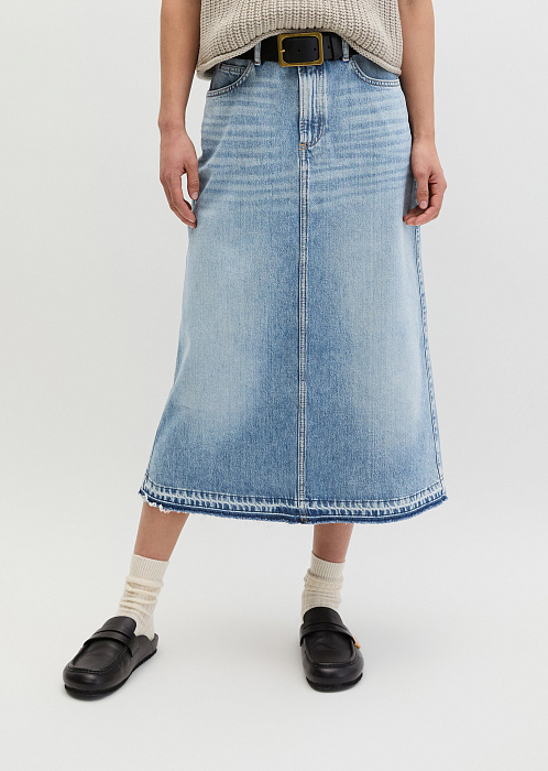 Юбка-макси из денима