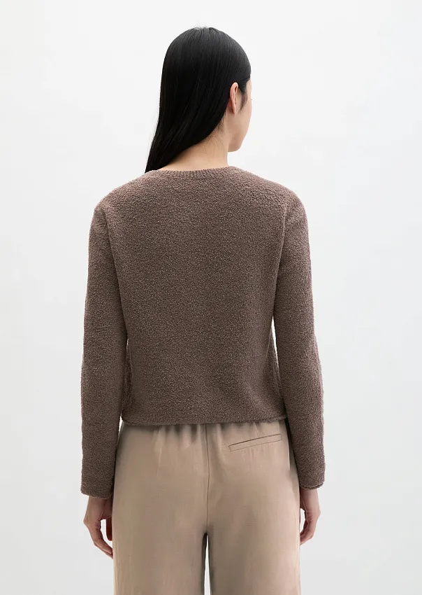 Кардиган из буклированной пряжи