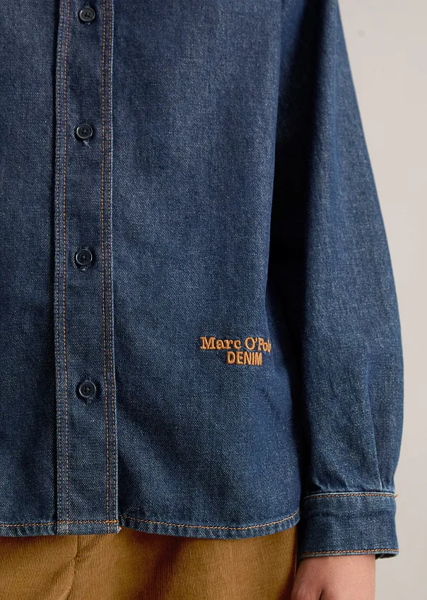 Джинсовая рубашка из органического хлопка Marc o'Polo - фото 4