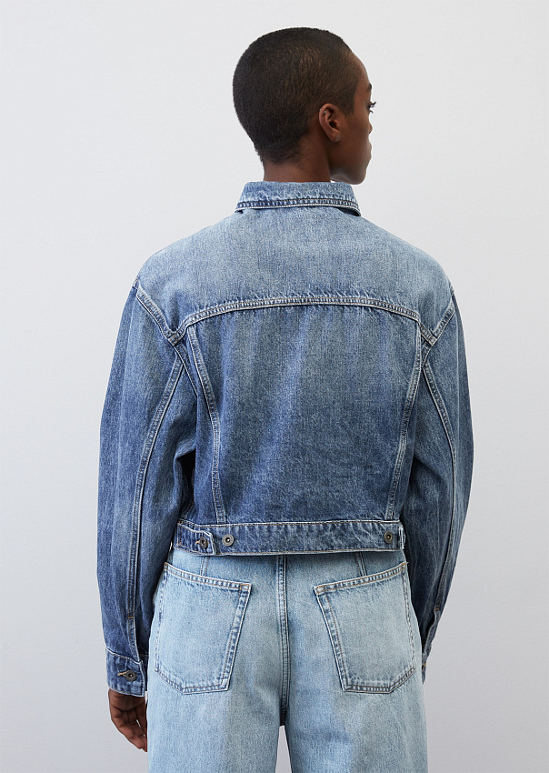 Укороченная джинсовая куртка из органического хлопка Marc o'Polo - фото 2