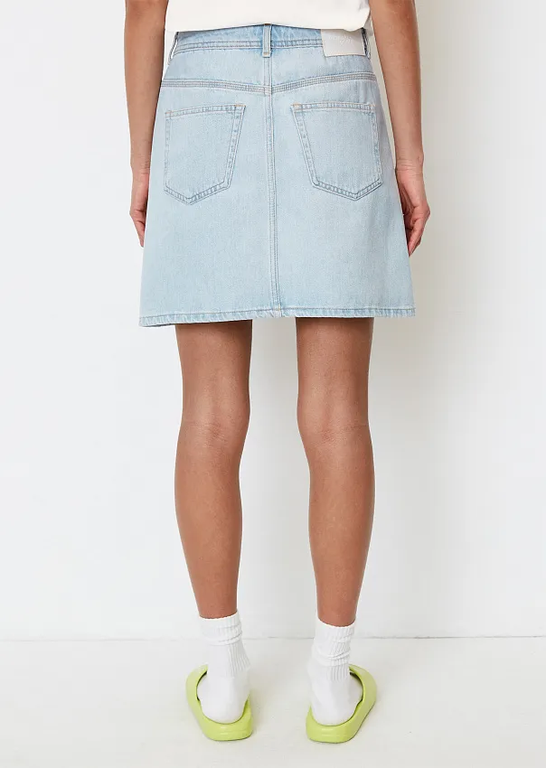 Джинсовая мини-юбка из органического хлопка