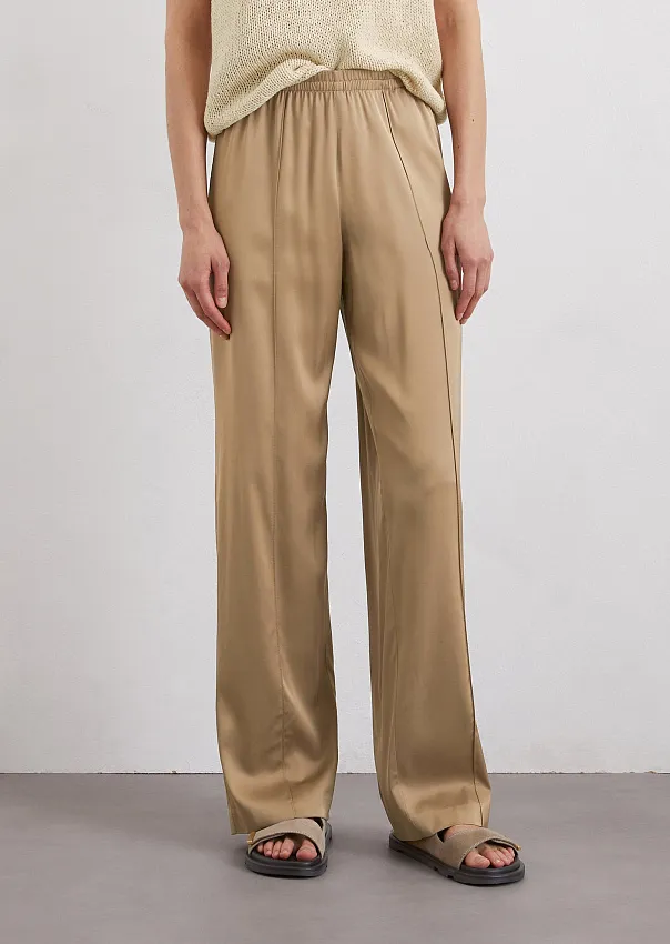 Брюки широкие из смесовой вискозы Marc o'Polo - фото 3