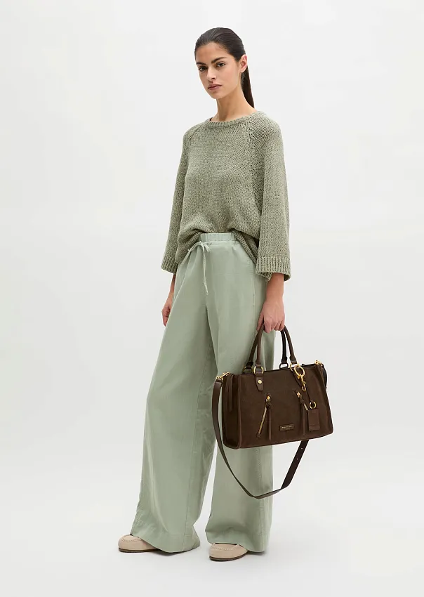 Сумка-тоут из натуральной замши