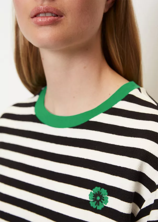 Лонгслив в полоску из текстурированного джерси Marc o'Polo - фото 4