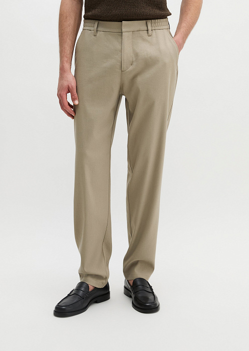 Чиносы из смесового льна