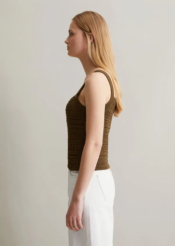 Вязаный топ из органического хлопка Marc o'Polo - фото 5