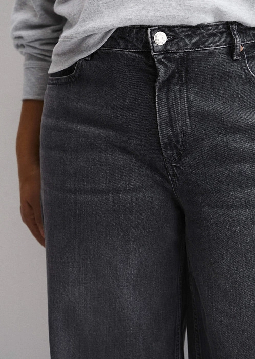 Джинсы широкие из органического хлопка с вискозой