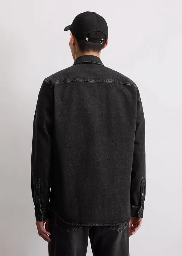 Джинсовая рубашка из органического хлопка и вискозы Marc o'Polo - фото 2