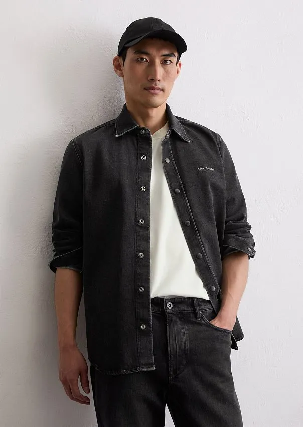 Джинсовая рубашка из органического хлопка и вискозы Marc o'Polo - фото 1