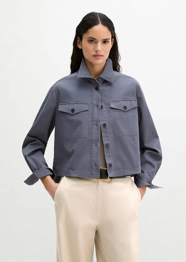 Рубашка верхняя из хлопкового твила
