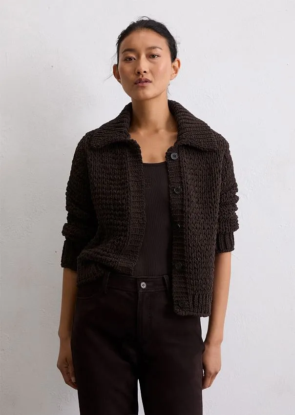 Кардиган из "кашемировой" пряжи Chenille Marc o'Polo - фото 1