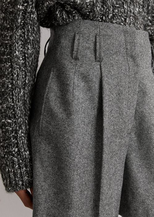 Шорты из смесовой шерсти