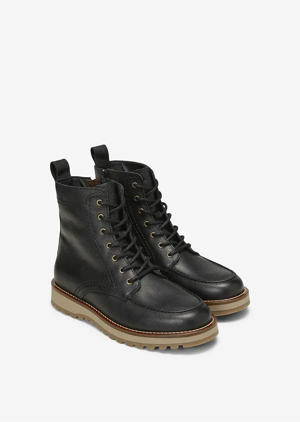 Кожаные ботинки на шнуровке Marc o'Polo - фото 2