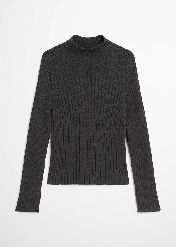 Тонкий свитер с высоким воротом из плотного хлопка Marc o'Polo - фото 6