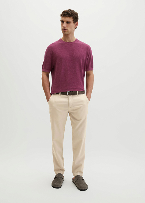 Джемпер из хлопка и льна