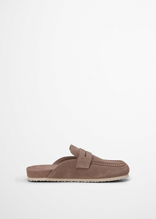 Сабо из натуральной замши