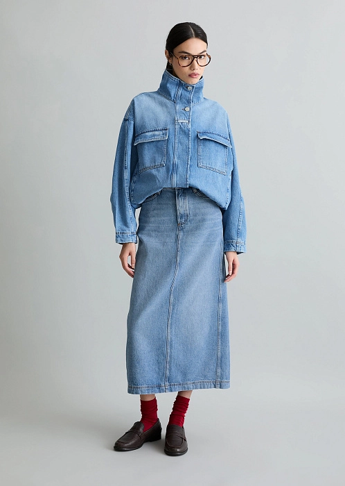 Куртка джинсовая из волокон листьев ананаса