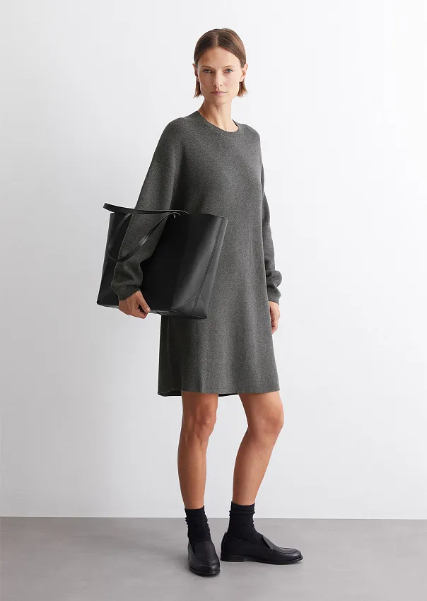 Трикотажное платье из смесового хлопка