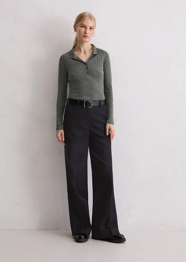 Поло с длинным рукавом из хлопка и модала
 Marc o'Polo - фото 3