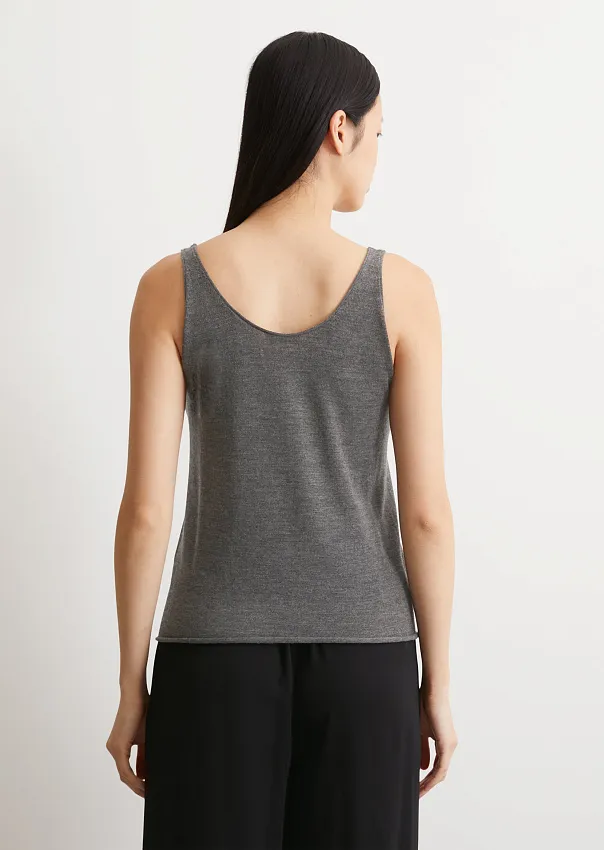 Трикотажный топ из мериносовой шерсти