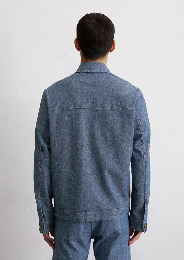 Джинсовая куртка из хлопка и конопляного волокна Marc o'Polo - фото 2