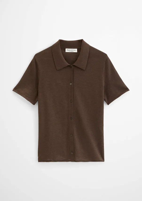 Кардиган из хлопка и льна
