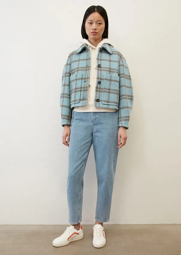 Куртка в клетку из переработанной шерсти Marc o'Polo - фото 3