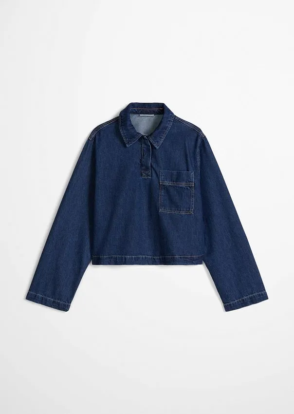 Рубашка-поло из денима Marc o'Polo - фото 1