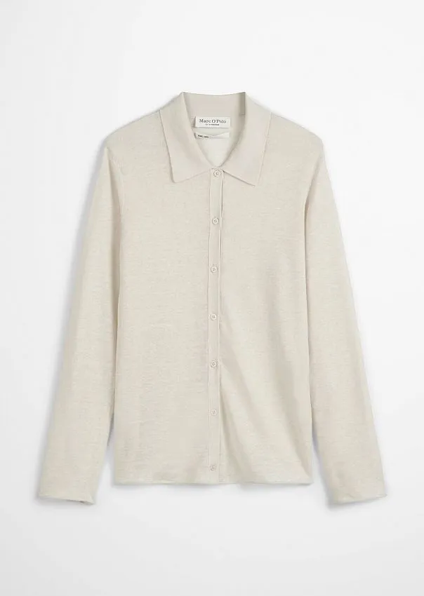 Рубашка трикотажная из чистого льна Marc o'Polo - фото 6