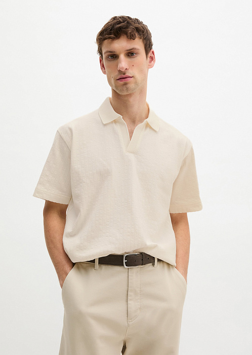 Поло из плотного джерси