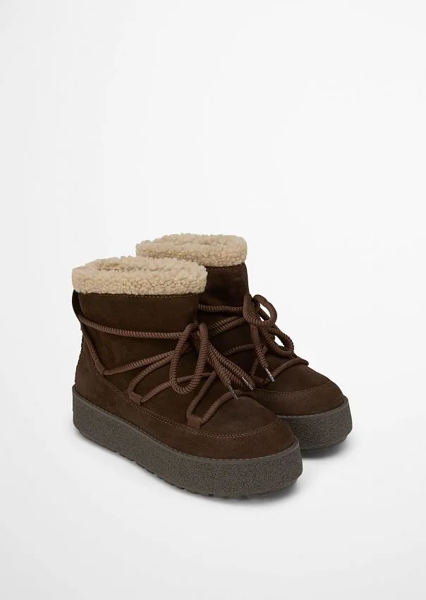 Зимние ботинки Pia из воловьей замши Marc o'Polo - фото 2