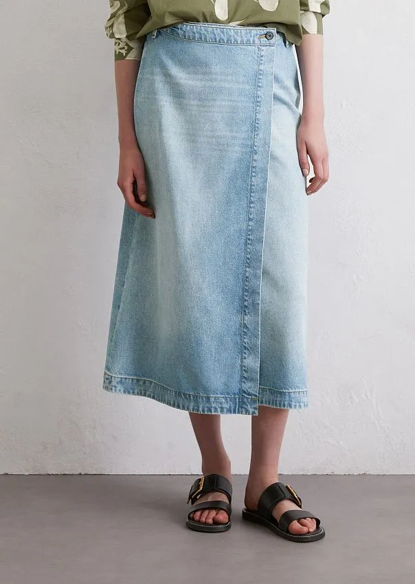 Джинсовая юбка из лиоцелла и органического хлопка Marc o'Polo - фото 3