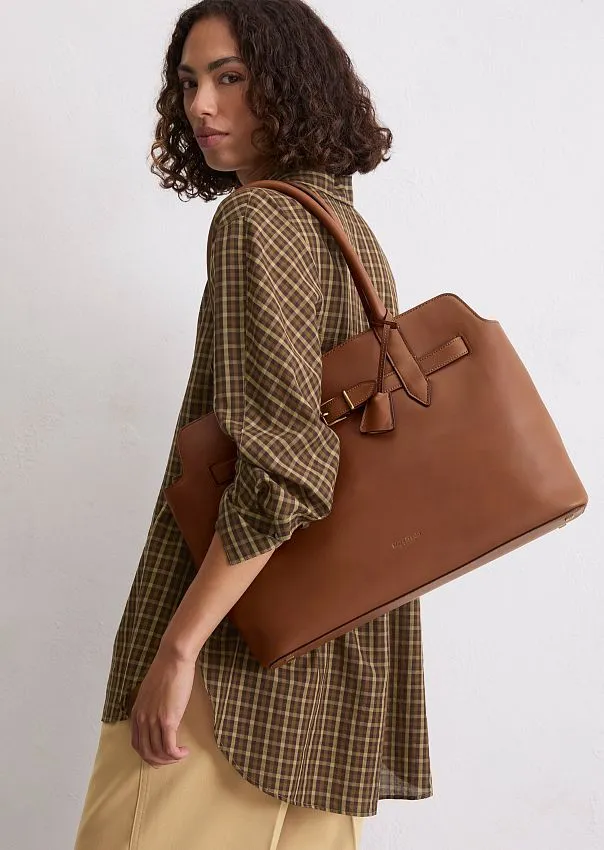 Сумка-тоут из натуральной кожи Marc o'Polo - фото 3