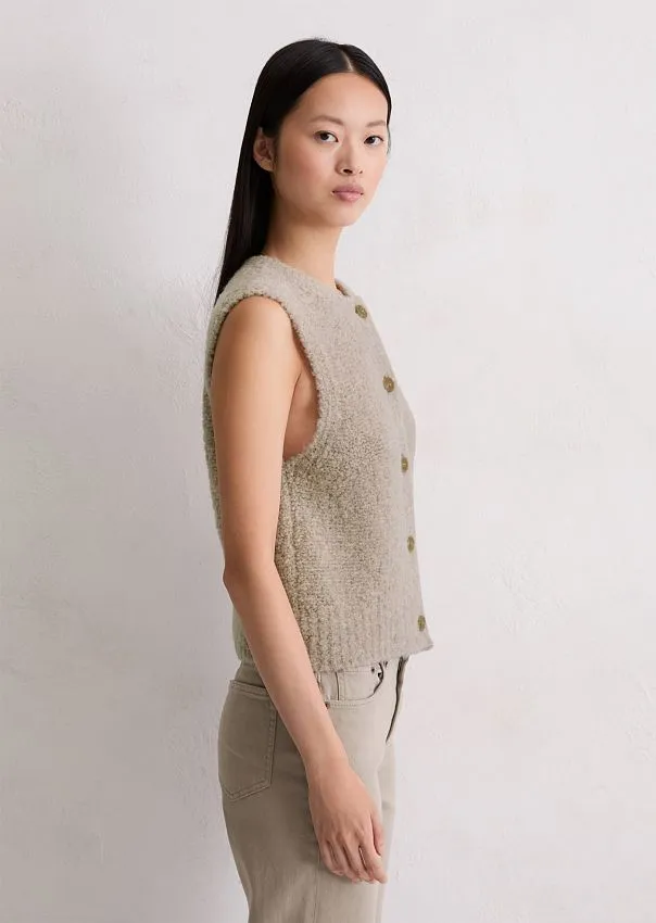 Жилет из смесовой буклированной пряжи Marc o'Polo - фото 5
