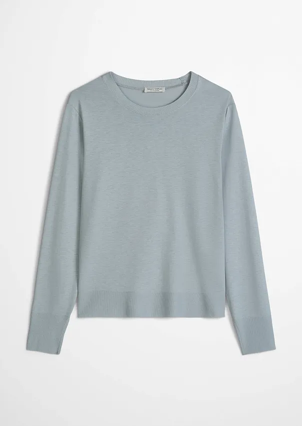 Лонгслив из смеси лиоцелла и хлопка