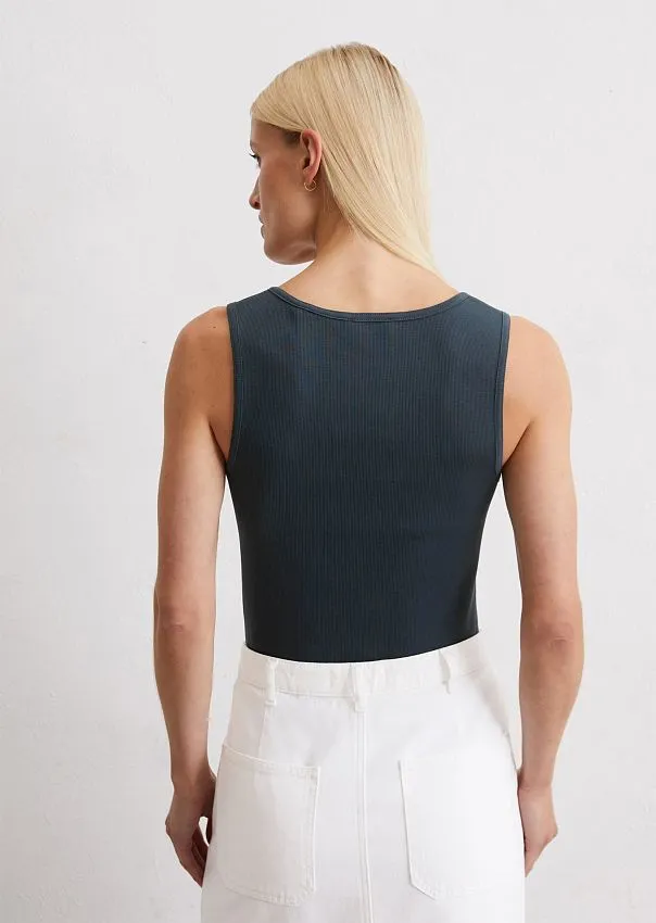 Топ из смесового хлопка Marc o'Polo - фото 2