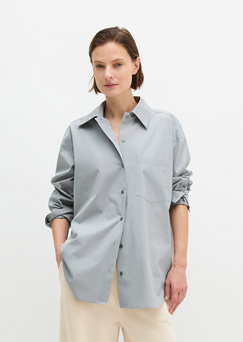 Рубашка из хлопкового поплина