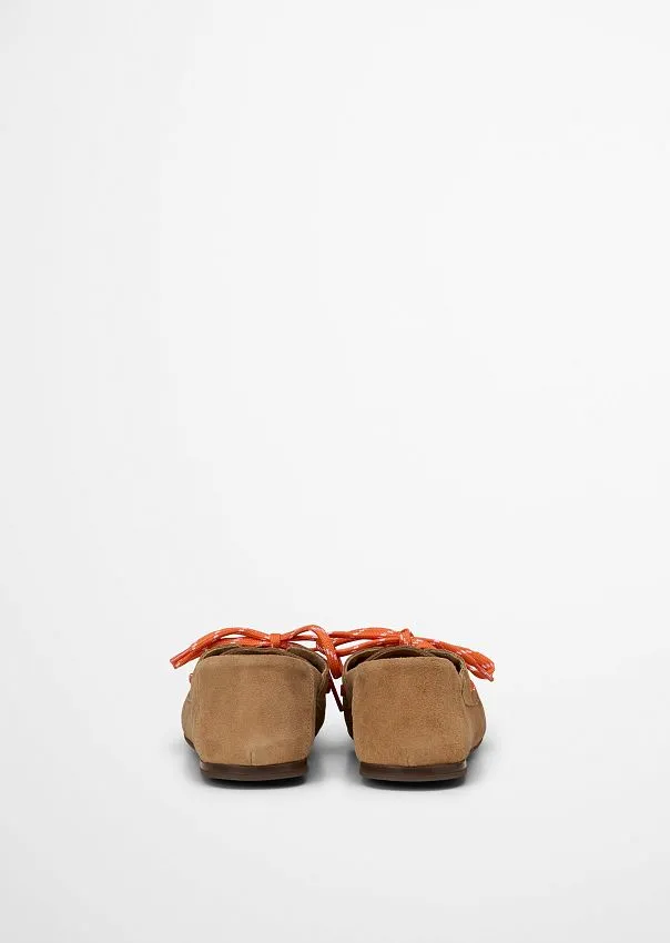 Топсайдеры из натуральной замши